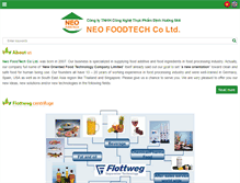 Tablet Screenshot of neofoodtech.com